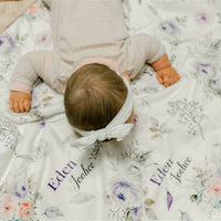 Crystal Jean Lavender Baby Deluxe Blanket