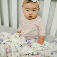 Crystal Jean Lavender Baby Deluxe Blanket