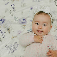 Crystal Jean Lavender Baby Deluxe Blanket
