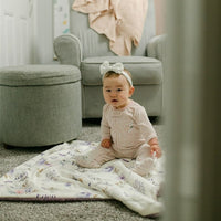 Crystal Jean Lavender Baby Deluxe Blanket