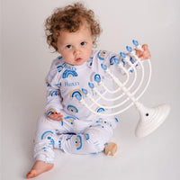Matching Hanukkah Pajamas