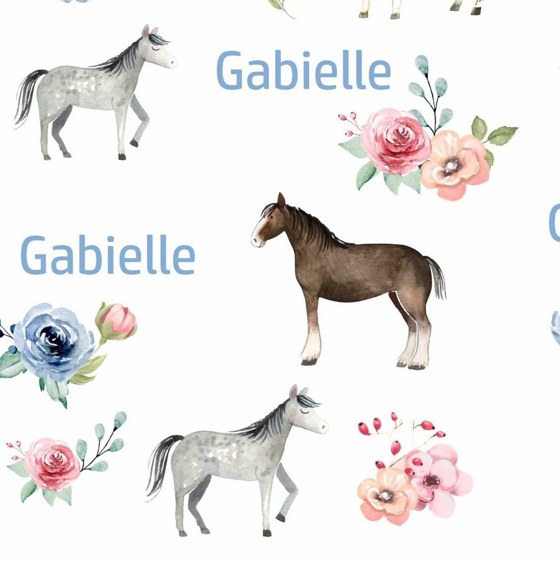 Horse Pajamas - Short or Long Sleeve (3 months to kids 14)