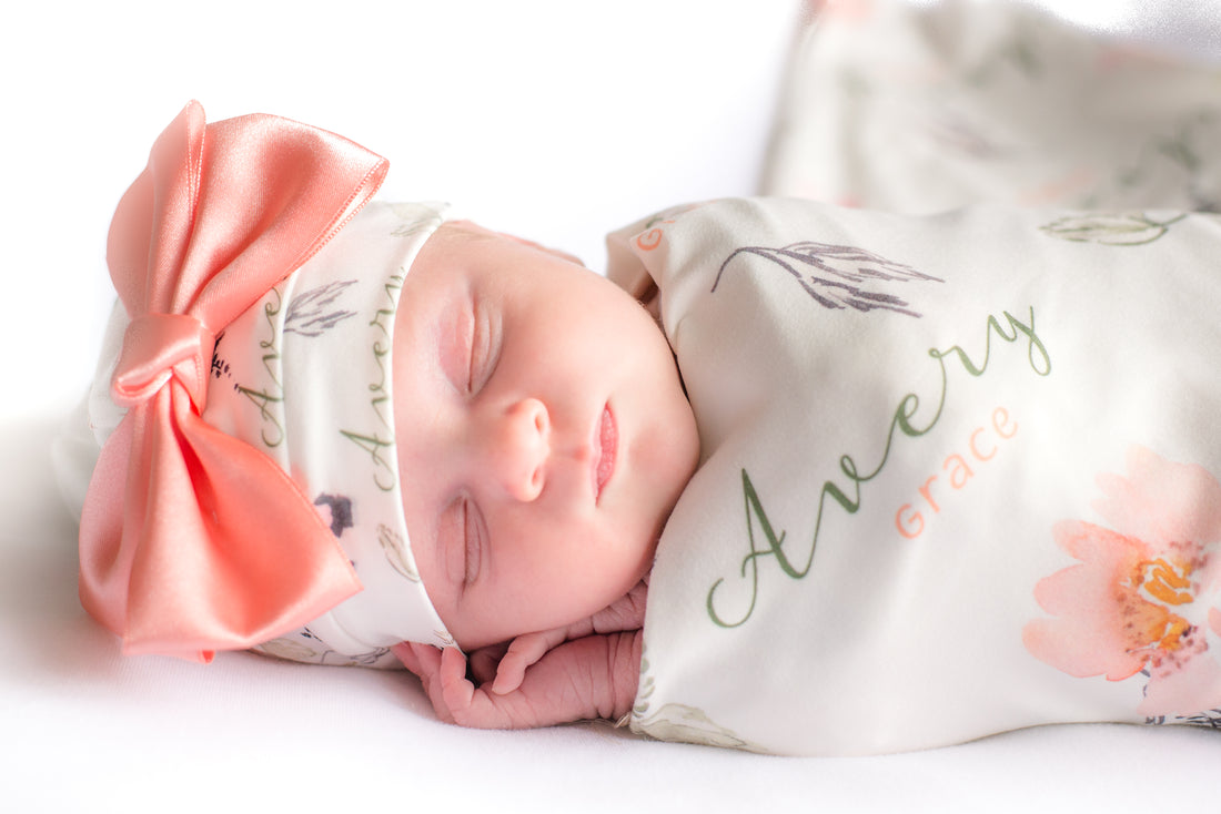 Sidney Alexandra Floral Knotted Baby Gown