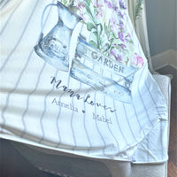 French Country Blanket - Personalized Mom Gift Cozy Throw | Double Layer, Machine Washable