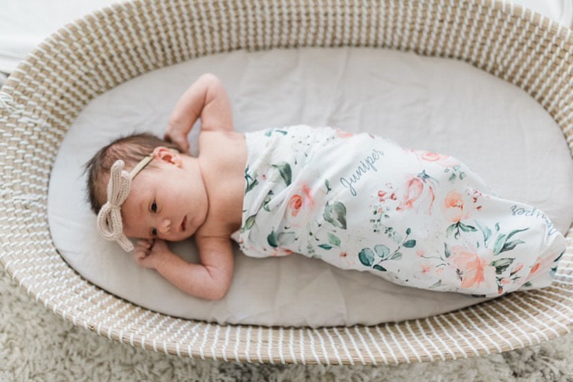 Rosie Posie Stretchy Swaddle