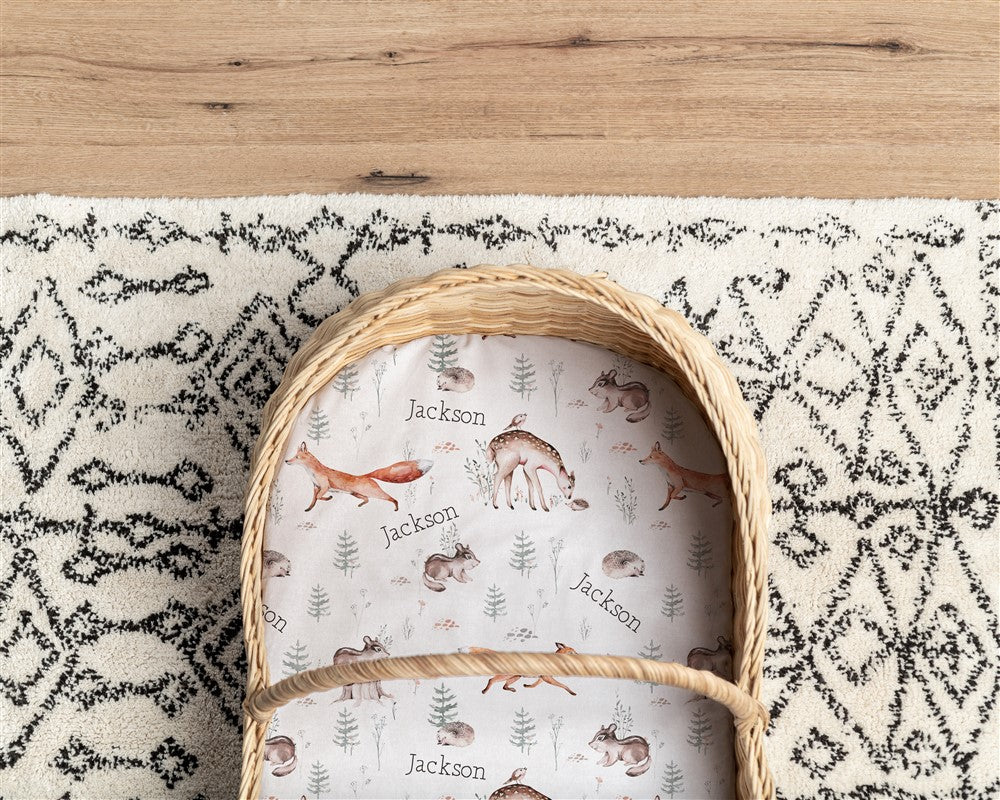 James' Forest Bassinet Sheet