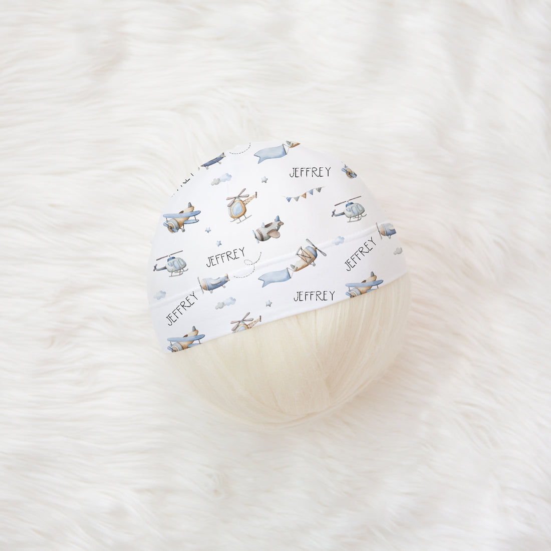 Jeff the Pilot Knotted Baby Gown