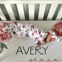 Jessica Floral Knotted Baby Gown