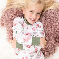 Jessica Floral Pajamas - Short or Long Sleeve (3 months to kids 14)