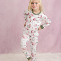 Jessica Floral Pajamas - Short or Long Sleeve (3 months to kids 14)