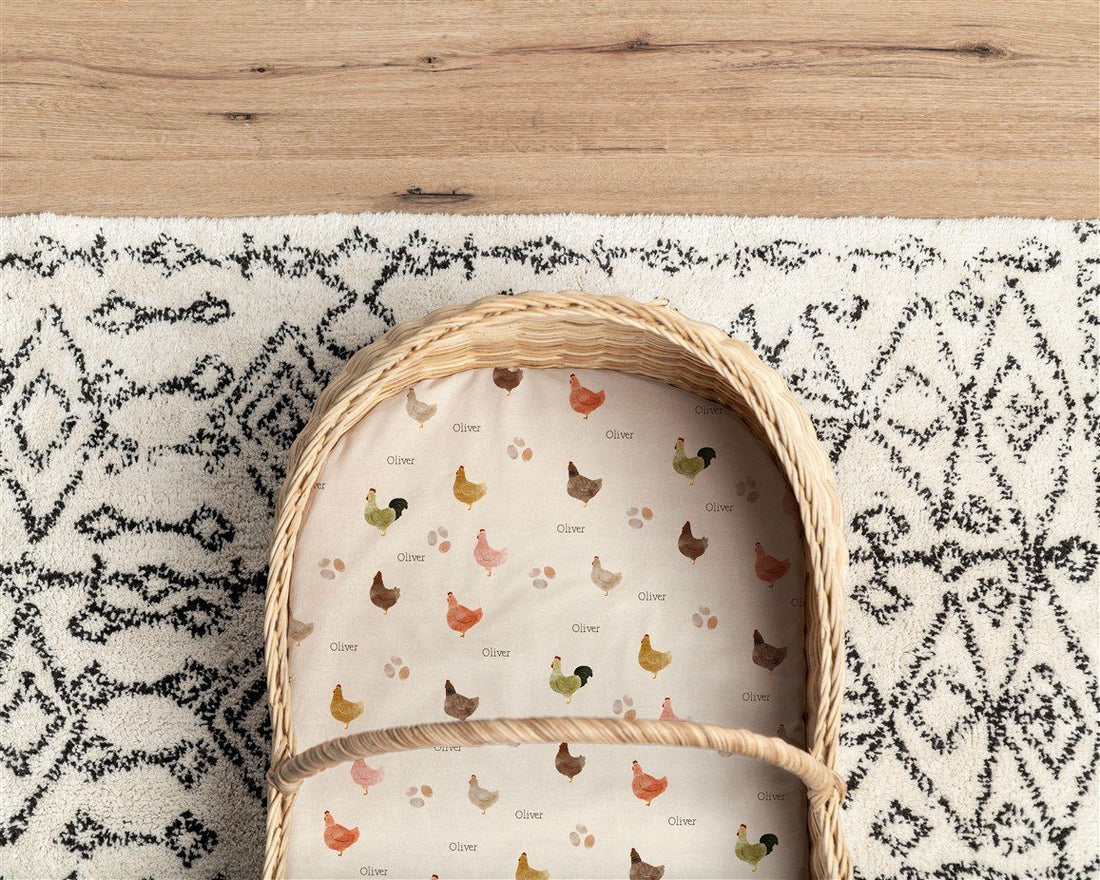 Julie's Chicken Coop Bassinet Sheet