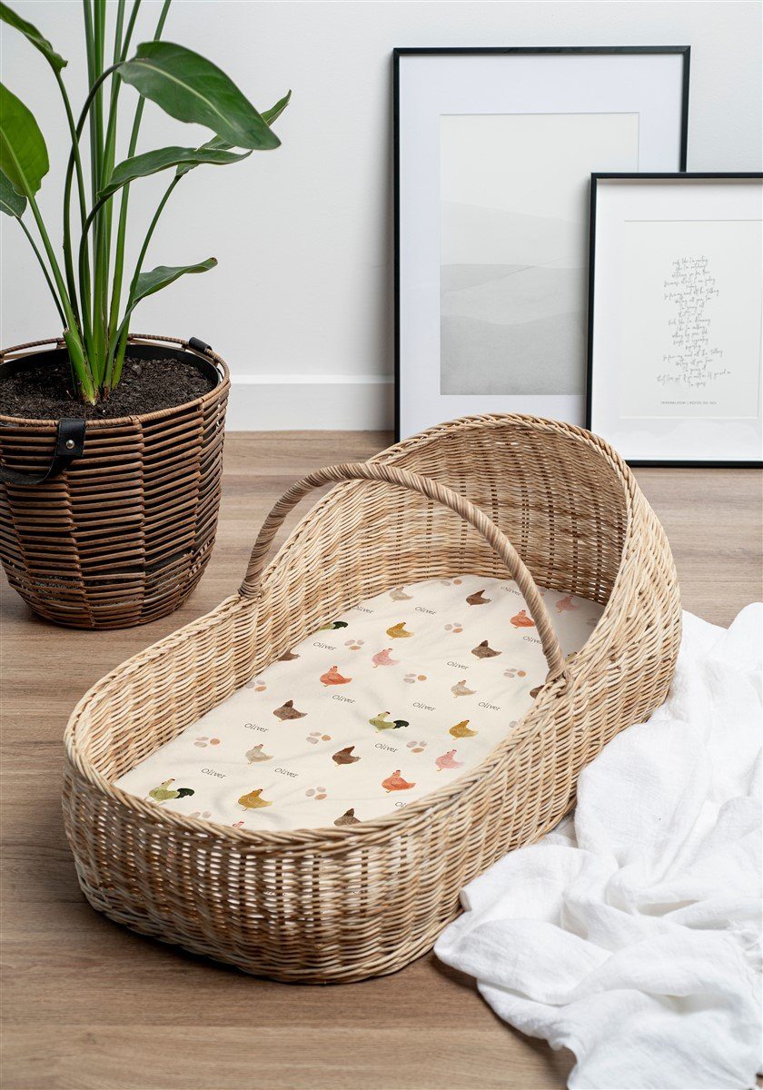 Julie's Chicken Coop Bassinet Sheet