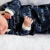 Camden Navy Knotted Baby Gown