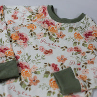 Patti's Fall Floral Pajamas - Short or Long Sleeve (3 months to kids 14)