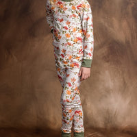 Patti's Fall Floral Pajamas - Short or Long Sleeve (3 months to kids 14)