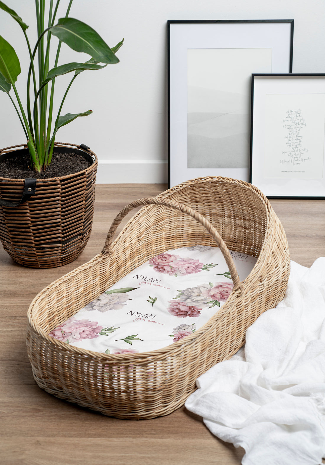 Jessica Floral Bassinet Sheet