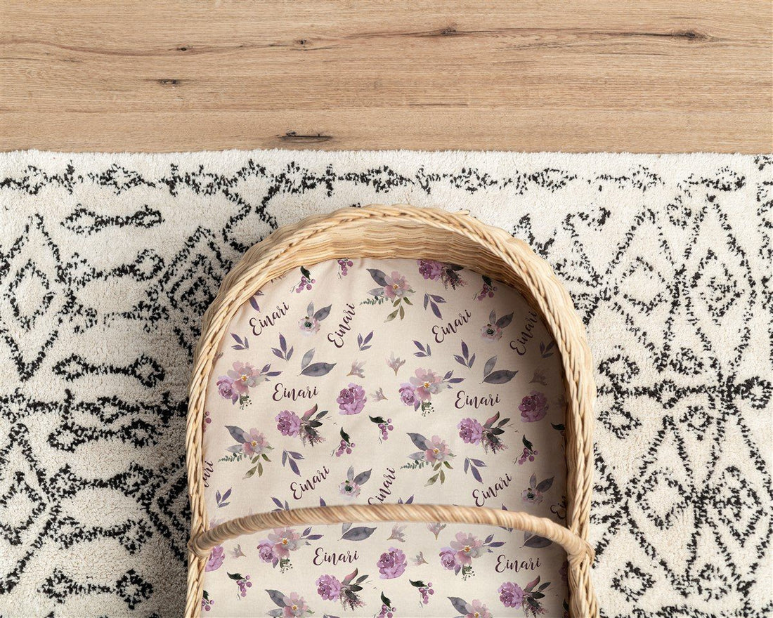 Plum Perfect Bassinet Sheet