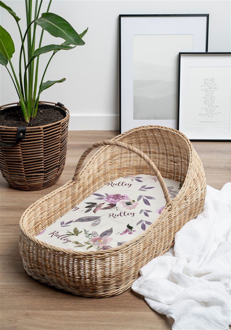 Plum Perfect Bassinet Sheet