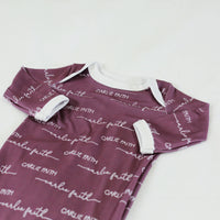 Camden Plum Perfect Knotted Baby Gown