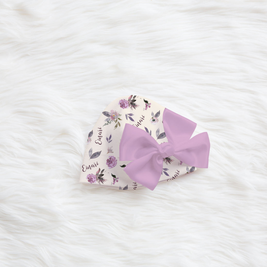 Plum Perfect Blankie - Personalized Baby Swaddle Blanket With Satin Trim Wrap