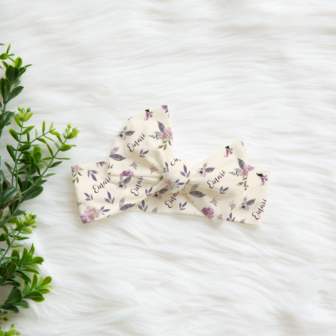 Plum Perfect Blankie - Personalized Baby Swaddle Blanket With Satin Trim Wrap