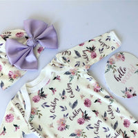 Plum Perfect Knotted Baby Gown