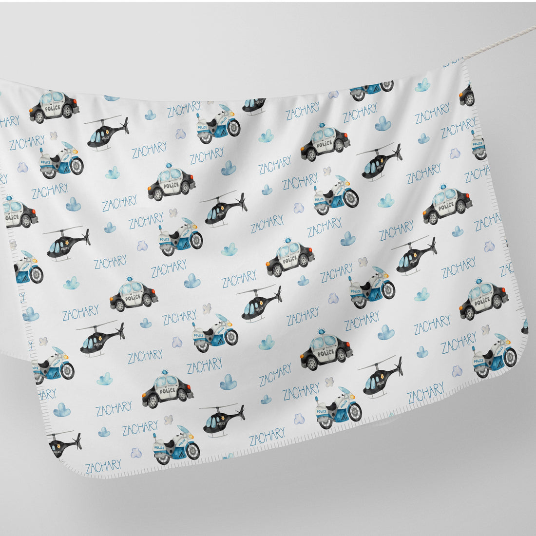 Police Hero Stretchy Swaddle