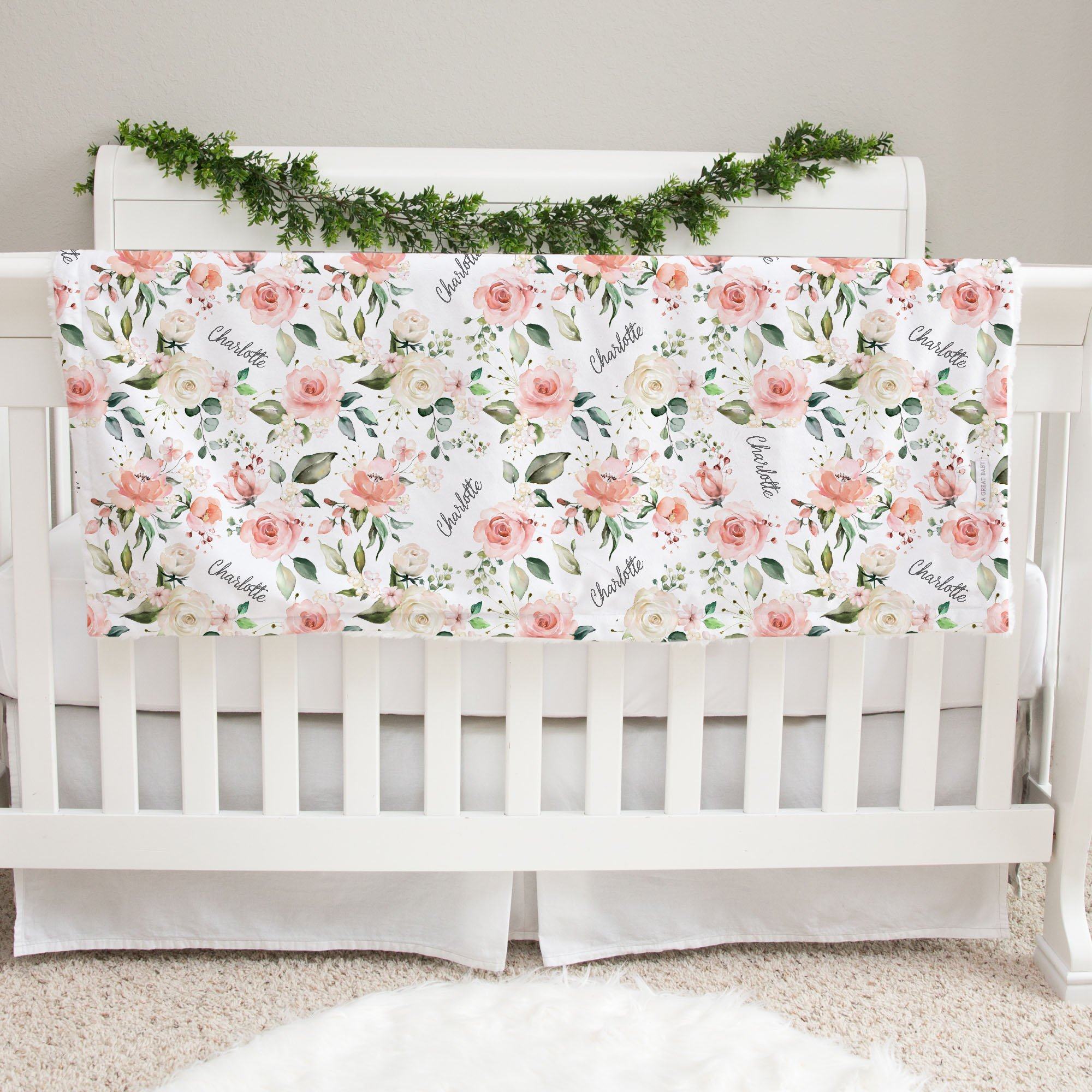 Rosie Posie Minky Baby discount Blanket