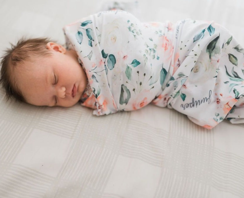 Rosie Posie Stretchy Swaddle