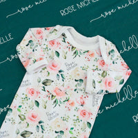 Rosie Posie Floral Knotted Baby Gown