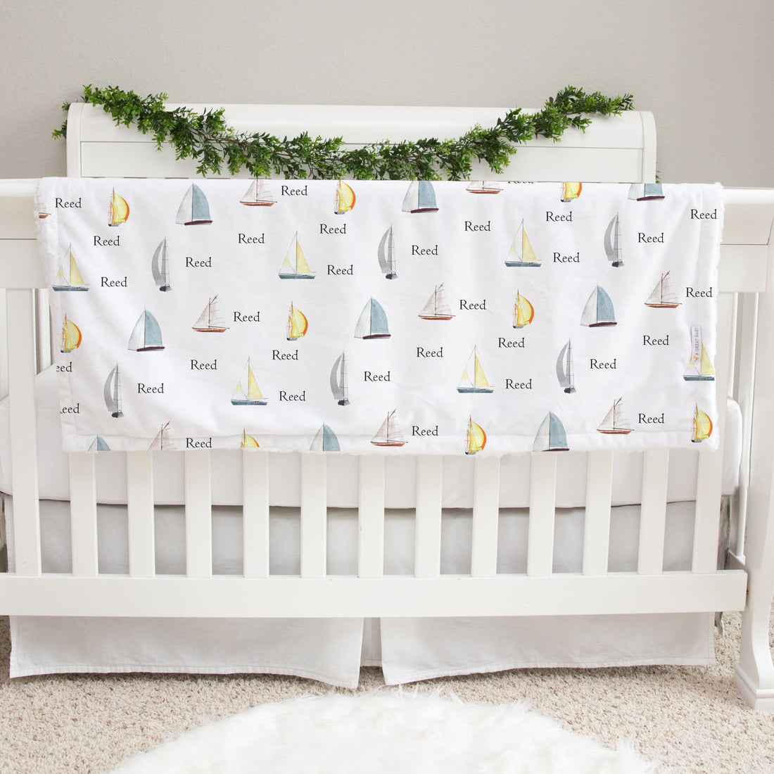 Sailboats Baby Deluxe Blanket