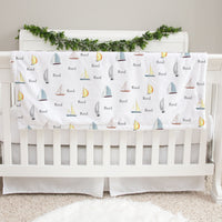 Sailboats Baby Deluxe Blanket