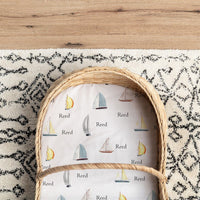 Sailboats Bassinet Sheet