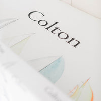 Sailboat Personalized Custom  Crib Sheet