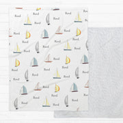 Minky Deluxe Throw – Soft Nautical Kids Blanket for Cozy Snuggling