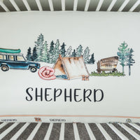 National Parks Theme Custom Personalized Crib Sheet Crib Sheet