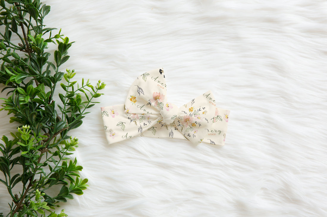 Sidney Alexandra Floral Knotted Baby Gown