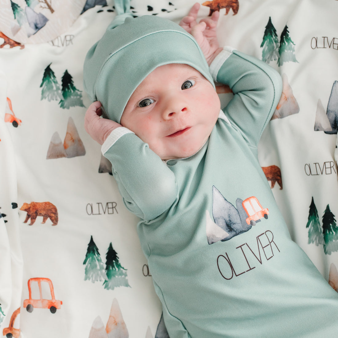 The Great Outdoors Baby Gown