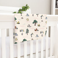Winnie the Pooh Blanket - Personalized Baby Keepsake Blanket With Satin Trim