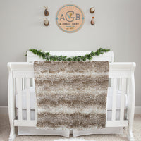 Fox in the Forest Personalized Minky Baby Blanket
