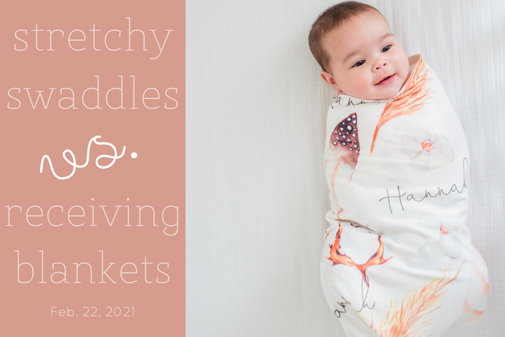 luxury personalized swaddle and receiving blankets for baby