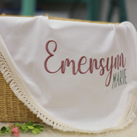 Emersynn Embroidered Boho Blanket
