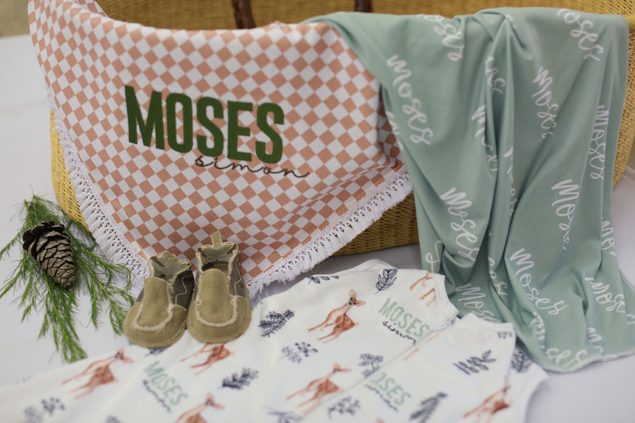 Moses Embroidered Boho Blanket