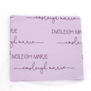 Lavender Stretchy Swaddle | Personalized Baby Swaddle Blanket - Soft Breathable Fabric