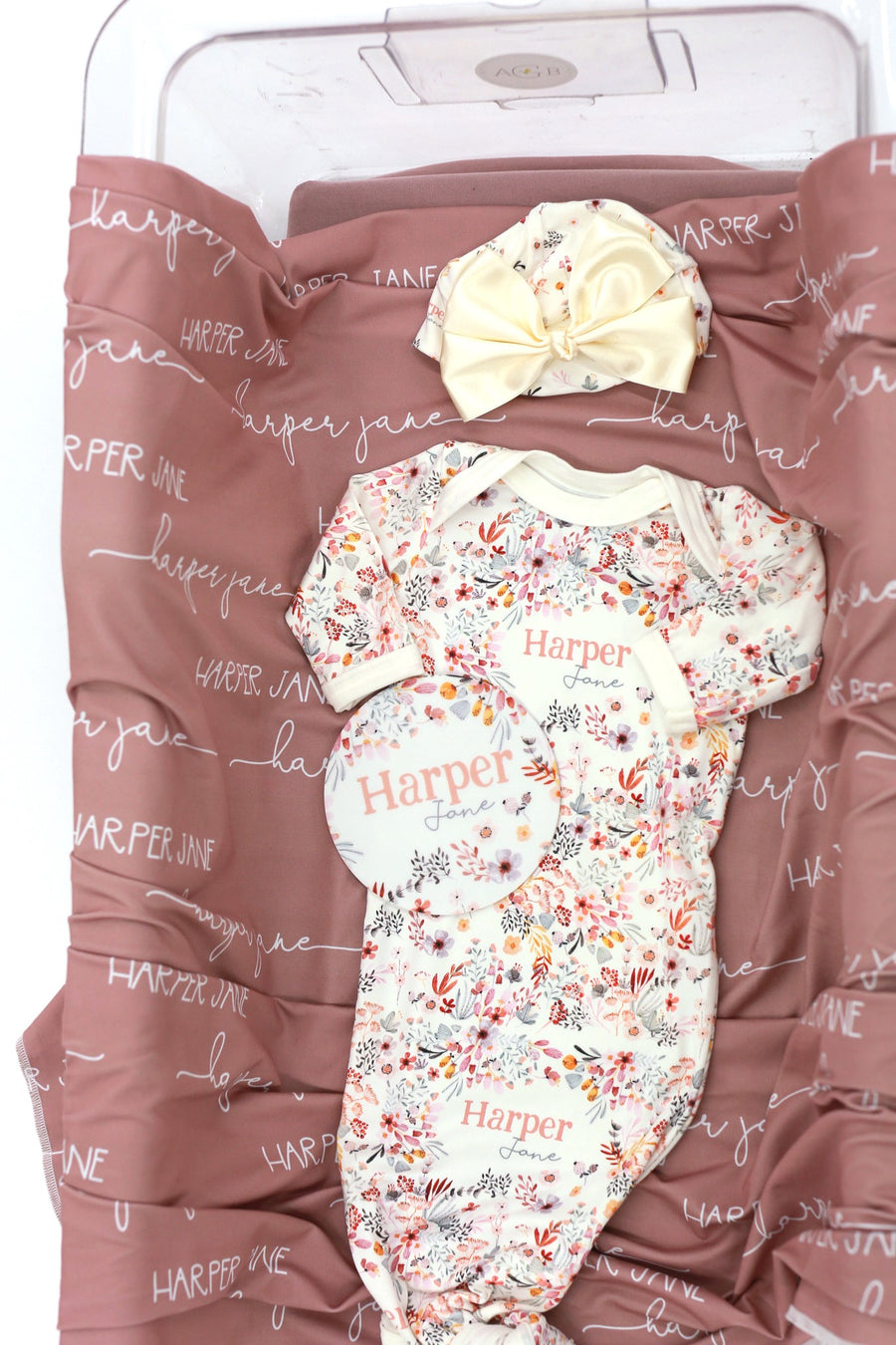 Harper Jane 4-Piece Baby Gift Set