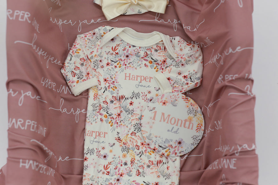 Harper Jane Knotted Baby Gown