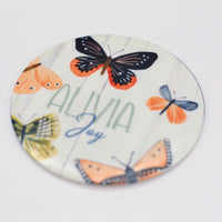 Maureen Butterflies Round Announcement Disk