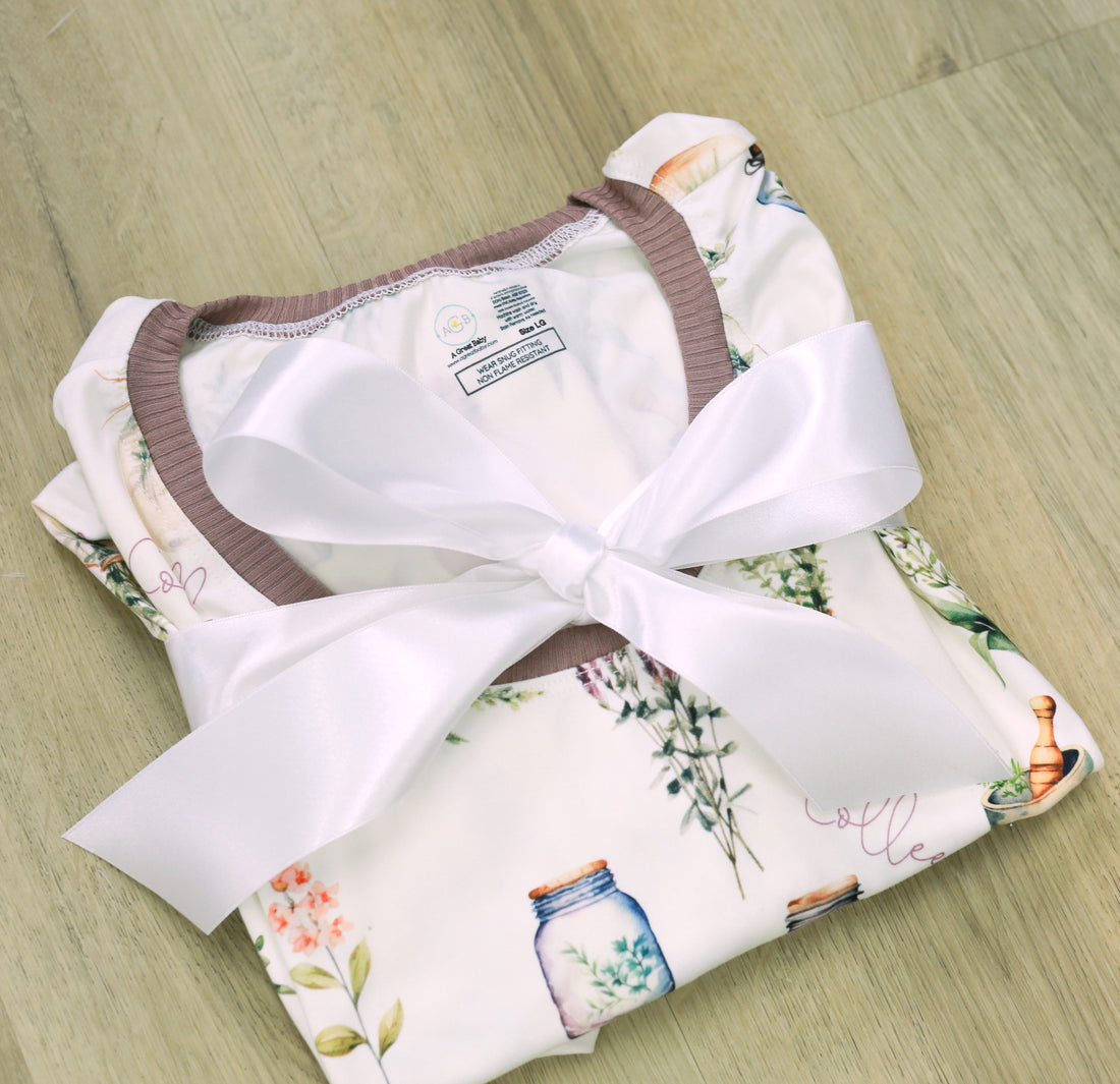 Herbal Apothecary Print Pajamas for Mom | Unique Mother's Day Gift