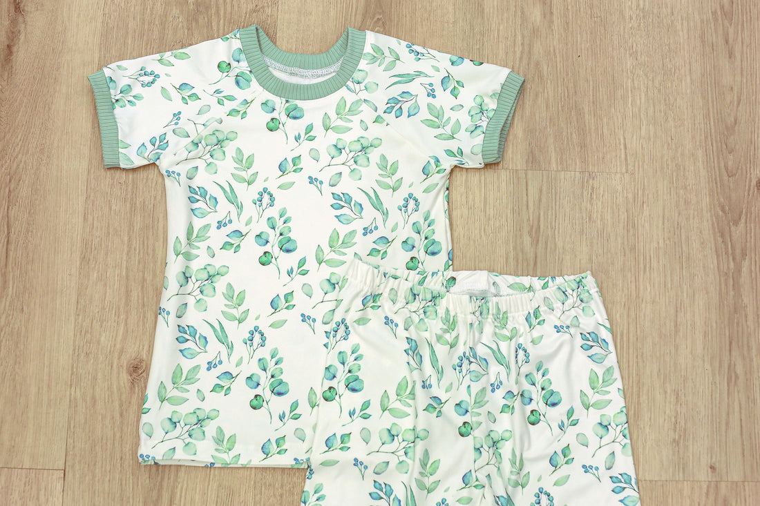 Eucalyptus Pajamas  - Short or Long Sleeve (3 months to kids 14)