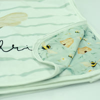 Bee's Knees Personalized Minky Stroller Blanket